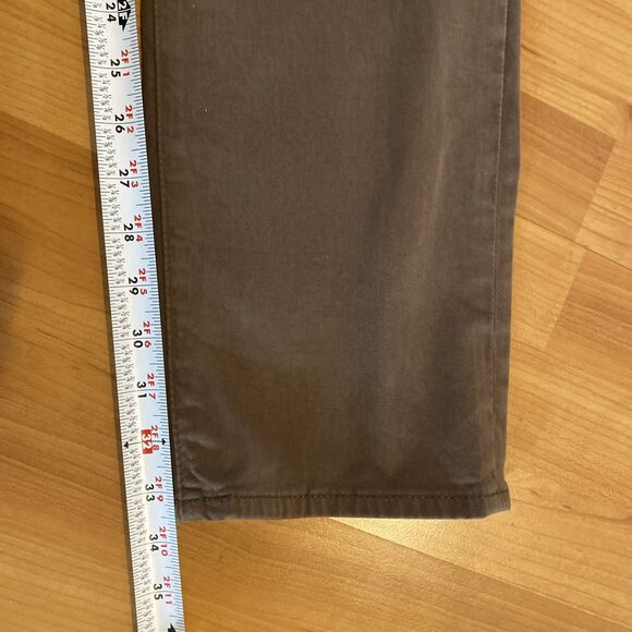 AG Adriano Goldschmied Everett Size 33x34 Slim Straight Brown Chino Pants Mens - Picture 13 of 13
